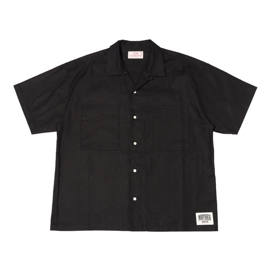 COTTON LINEN OPENCOLLAR SHIRT